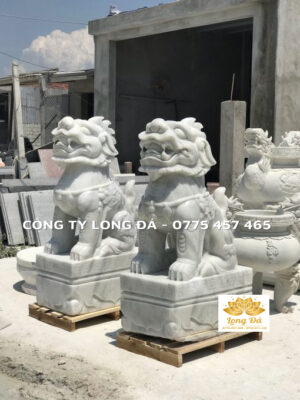 Tượng Nghê Đá được chế tác tại Cơ Sở Điêu Khắc Đá Mỹ Nghệ Long Đá